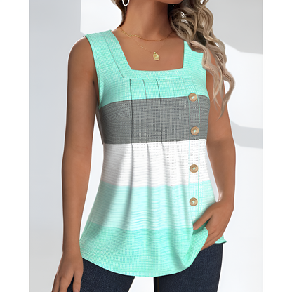 Tank top til kvinder - afslappet pasform - sommerstil - luftigt stof