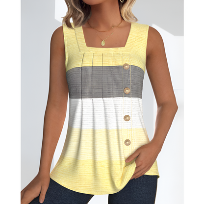 Tank top til kvinder - afslappet pasform - sommerstil - luftigt stof