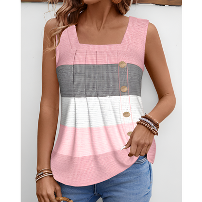 Tank top til kvinder - afslappet pasform - sommerstil - luftigt stof