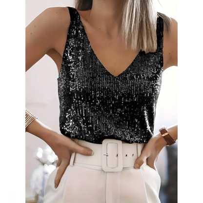 Top til kvinder - Glam-look - Behagelig pasform - Glitrende stil